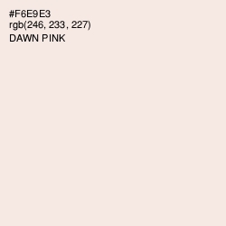 #F6E9E3 - Dawn Pink Color Image